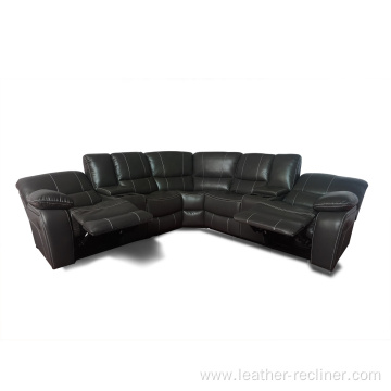 Modern Living Room Furniture Recliner Corner Sofa Set
